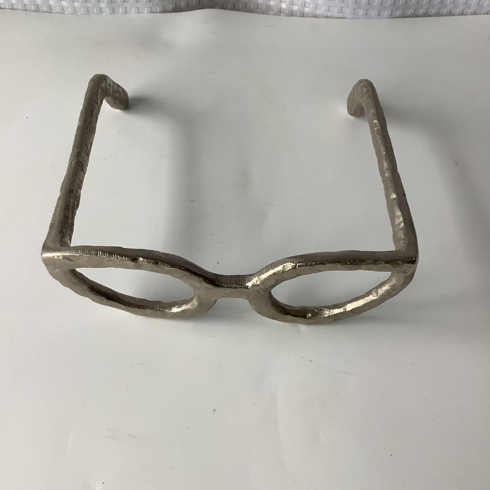 Cat Eye glasses Art Home Decor Silver Cateye Decorative Sculpture - Picture 3 of 10